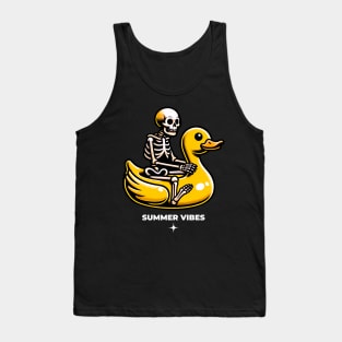 Summer Vibes Skull Tank Top